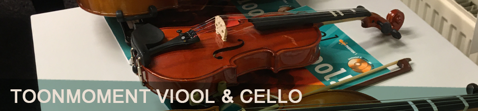Banner toonmoment Viool & Cello