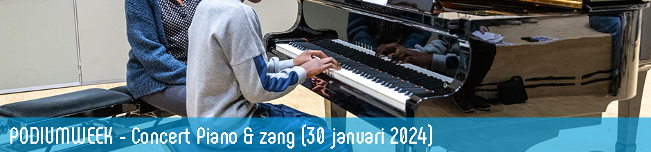 Banner Podiumweek - Piano & Zang